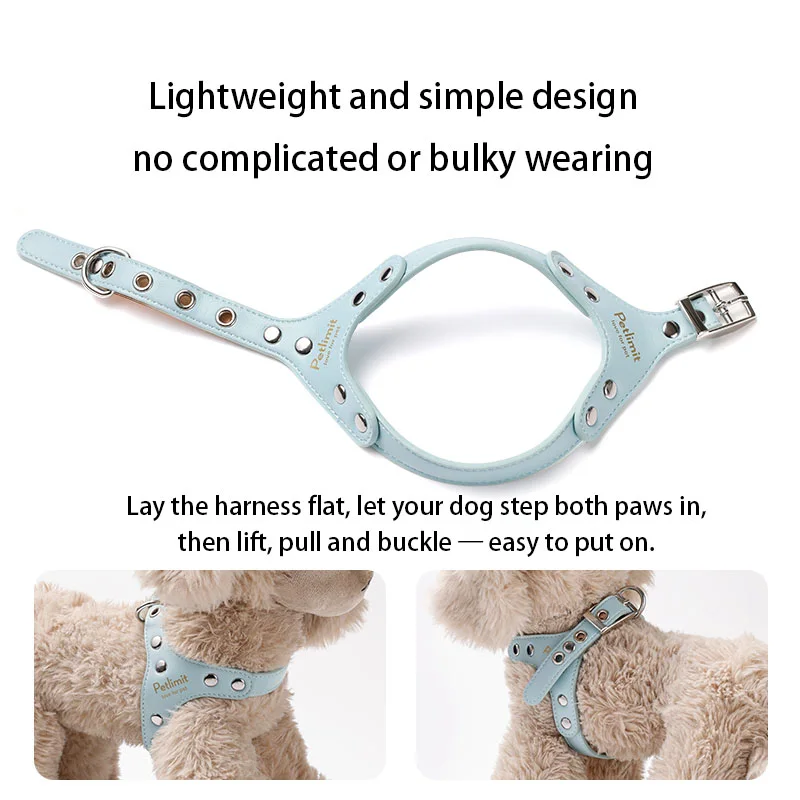 PU Leather Small-Dog Harness-1