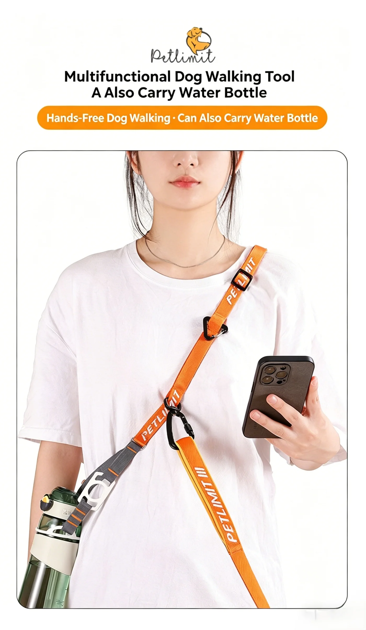 Hands-Free Running Shoulder Leash